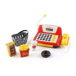Cassettiera giocattolo, 25 x 11 x 16 cm, in polietilene rosso | Collezione Cash Register