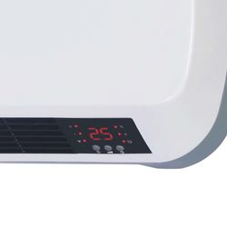 Calefactor cerámico de pared 2000 W, 45 x 18 x 11 cm, de pvc en blanco | Colección Ceramic