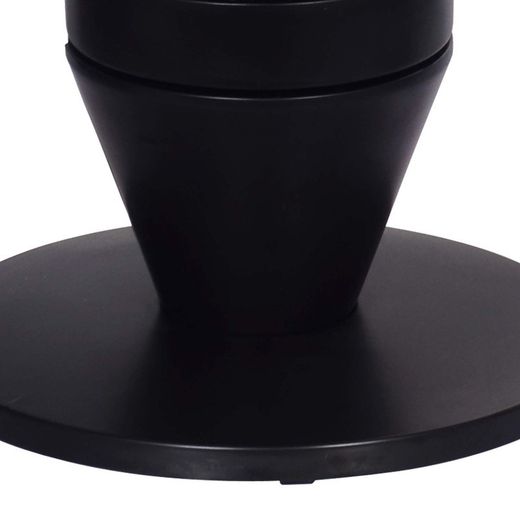 Calefactor cerámico oscilante 2000 W, 12 x 12 x 53 cm, de pvc en negro | Colección Swing Black