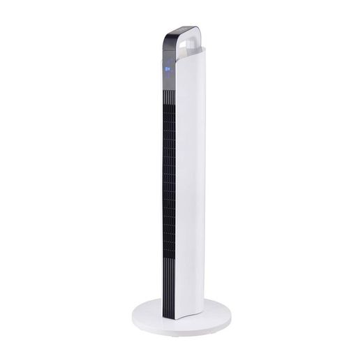 Calefactor cerámico oscilante 2000 W, 31 x 31 x 89 cm, de pvc en blanco | Colección Touch Screen