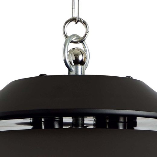 Riscaldatore a infrarossi da appendere per interno ed esterno 1500 W, 42,5 x 42,5 x 24 cm, in alluminio nero | Collezione Design