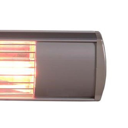 Riscaldatore elettrico a infrarossi 2000 W, 71,5 x 16 x 11,5 cm, in alluminio grigio | Collezione Golden Tube