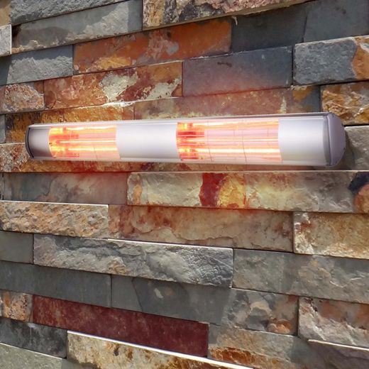Radiateur Électrique Mural Kekai Golden Tube 103,5x16x11,5 cm Infrarouges Halogènes 3000W