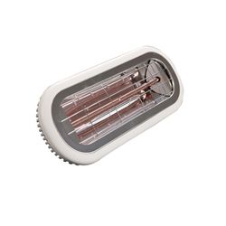 Riscaldatore elettrico a infrarossi per esterni, da parete o soffitto 2000 W, 46 x 19 x 7,5 cm, in metallo bianco | Collezione Top Design