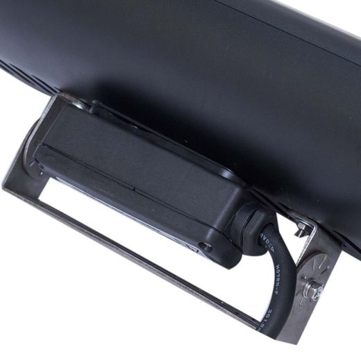 Riscaldatore elettrico a infrarossi per esterni, da soffitto o parete 2000 W, 46 x 19 x 7,5 cm, in metallo nero | Collezione Top Design