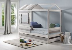 Letto cabina, 206 x 102 x 181,5 cm, in legno multicolore | Collezione Sia
