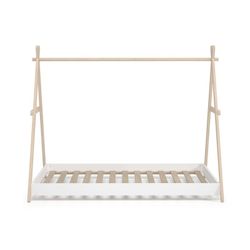 Letto a cabina, 209,4 x 104,5 x 160 cm, in legno di pino bianco e naturale | Collezione Trufa