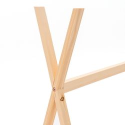 Letto a capanna, 75 x 150,5 x 138 cm, in legno di pino naturale | Collezione Tipi Dreams