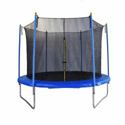 Cama elástica infantil con red de seguridad Ø244 cm, 80 kg, exterior