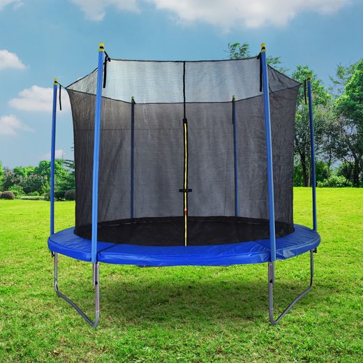 Cama elástica infantil con red de seguridad Ø244 cm, 80 kg, exterior
