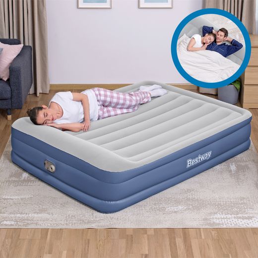 Cama hinchable doble Bestway Tritech con bomba integrada y tratamiento anti-bacterias