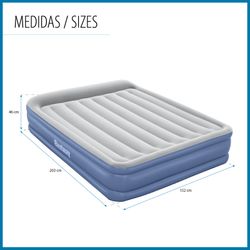 Cama hinchable doble Bestway Tritech con bomba integrada y tratamiento anti-bacterias