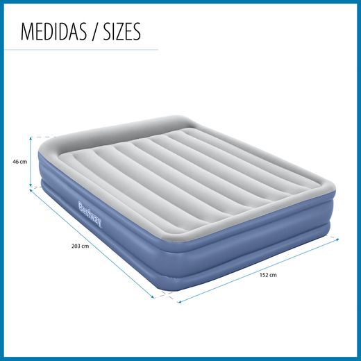 Cama hinchable doble Bestway Tritech con bomba integrada y tratamiento anti-bacterias