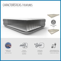 Cama hinchable doble Bestway Tritech con bomba integrada y tratamiento anti-bacterias