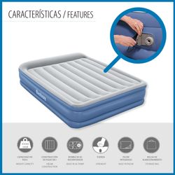 Cama hinchable doble Bestway Tritech con bomba integrada y tratamiento anti-bacterias