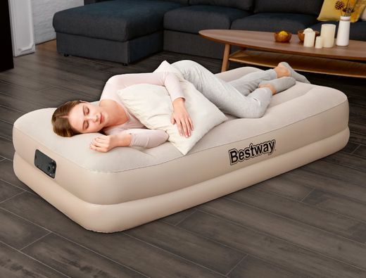Colchão Inflável Bestway Tritech Individual 191x97x42 cm com Bomba Integrada