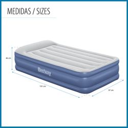 Matelas gonflable Bestway Tritech individuel 191x97x46 cm avec bordure renforcée