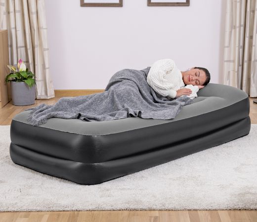 Cama Inflável Bestway Tritech Individual 191x97x46 cm Cinza