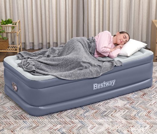 Colchão Inflável Bestway Tritech Individual 191x97x51 cm com Reforço Periférico