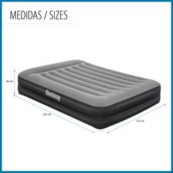 Colchão inflável duplo Bestway Tritech 203x152x46 cm com bomba integrada