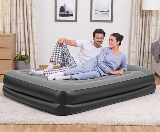 Colchão inflável duplo Bestway Tritech 203x152x46 cm com bomba integrada