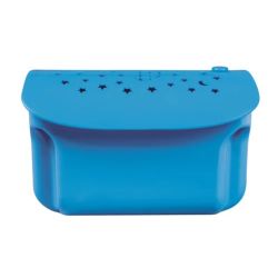 Cama Infantil Hinchable Flocada Bestway 67496 Azul 132x76x46 cm con Proyector