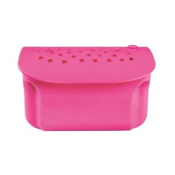 Cama Infantil Inflável Flocada Bestway 67496 Rosa 132x76x46 cm com Projetor