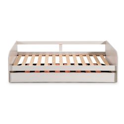 Cama nido, 195,2 x 105 x 62 cm, de madera en blanco  | Colección Redona