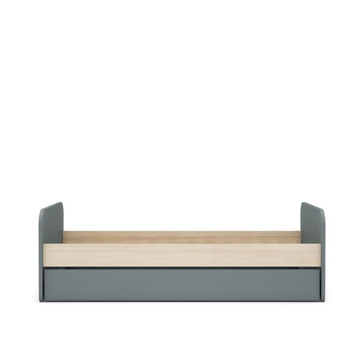 Cama nido, 205,4 x 102 x 65 cm, de madera de pino en verde y natural  | Colección Esteban