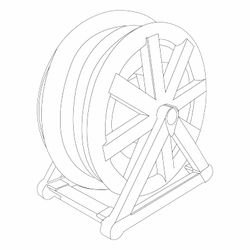 Schlauchwickler 38 mm mit 11 m Schlauch Kokido