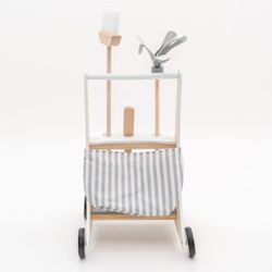 Carrito de limpieza Montessori Robincool para niños +1 año, madera ecológica