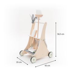 Carrito de limpieza Montessori Robincool para niños +1 año, madera ecológica