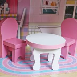 Casa delle bambole, 62 x 27 x 70 cm, in legno multicolore | Collezione Alba