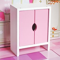 Casa delle bambole, 62 x 27 x 70 cm, in legno multicolore | Collezione Alba