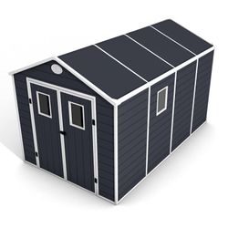Caseta de resina Gardiun Zoe D 8,90 m² con suelo y puerta doble