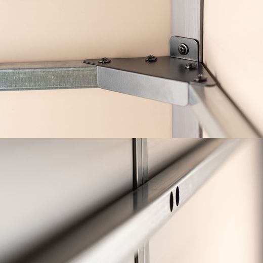 Resinenscheune Alessia E 11 m² mit Boden und beige Fenstern