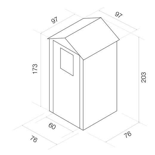 Caseta de Resina Gardiun Tuscany Evo 80 - 1 m² (97x97x203 cm) en Blanco/Beige, Diseño Elegante y Resistente para Jardín