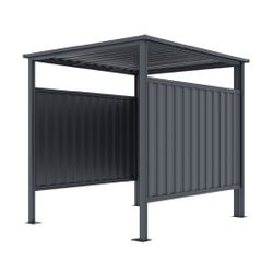 Caseta Metálica Cobertizo Gardiun Samara 3,60 m² en Acero Galvanizado 0.40 mm – Garaje para Moto, Bicicletas y Cubos de Basura, Resistente y Duradero