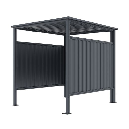 Caseta Metálica Cobertizo Gardiun Samara 3,60 m² en Acero Galvanizado 0.40 mm – Garaje para Moto, Bicicletas y Cubos de Basura, Resistente y Duradero