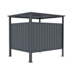 Caseta Metálica Cobertizo Gardiun Samara 3,60 m² en Acero Galvanizado 0.40 mm – Garaje para Moto, Bicicletas y Cubos de Basura, Resistente y Duradero