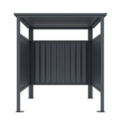 Caseta Metálica Cobertizo Gardiun Samara 3,60 m² en Acero Galvanizado 0.40 mm – Garaje para Moto, Bicicletas y Cubos de Basura, Resistente y Duradero