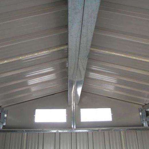 Caseta Metálica Gardiun Bristol 7,74 m² Exterior 241x321x205 cm - Acero Galvanizado Verde, Resistente y Duradera para Jardín y Almacenamiento