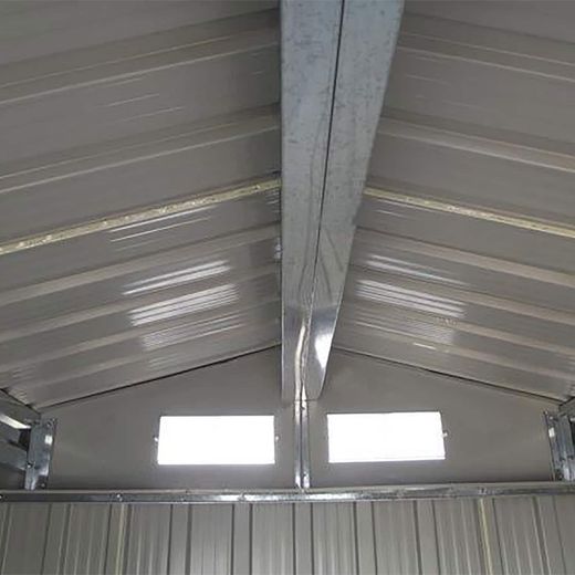 Caseta Metálica Gardiun Bristol 7,74 m² Exterior 241x321x205 cm en Acero Galvanizado, Color Marrón – Ideal para Jardín y Uso Exterior