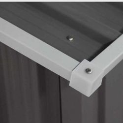 Caseta Metálica Gardiun Bristol 7,74 m² Exterior 321x241x205 cm - Acero Galvanizado, Color Gris Antracita, Ideal para Jardín y Almacenamiento