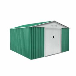 Metallgarage Gardiun Coventry 9,66 m², verzinkter Stahl, Schiebetür, Satteldach