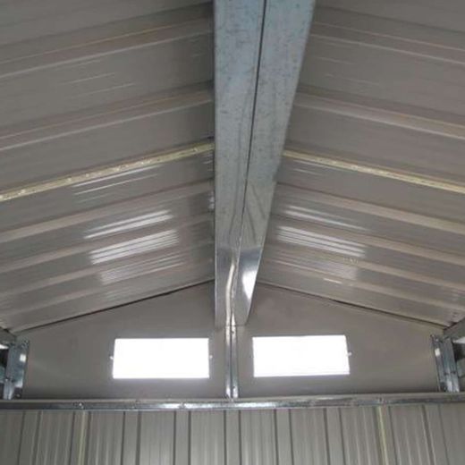 Metallgarage Gardiun Coventry 9,66 m², verzinkter Stahl, Schiebetür, Satteldach