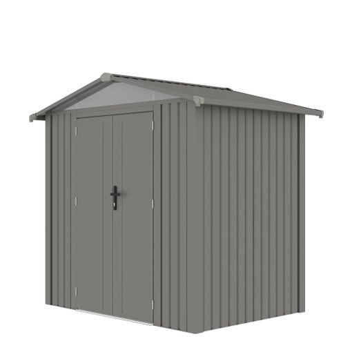 Caseta Metálica Gardiun Grunewald 4,03 m² Exterior 240x168x220 cm en Acero con Ventana Lateral y Puerta Doble 106x178 cm – Ideal para Jardín y Uso Exterior