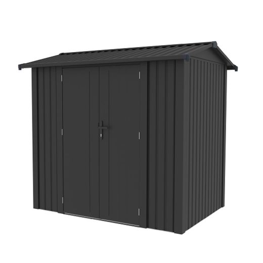 Caseta Metálica Gardiun Spree 4,1 m² Exterior 232x176x212 cm - Estructura de Acero con Ventana Lateral y Puerta Doble 106x178 cm, Ideal para Jardín y Uso Exterior