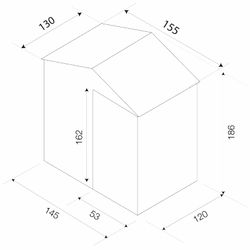 Caseta Metálica Milton Gardiun 2 m² con Puerta Deslizante, Acero Galvanizado, Color Verde – Ideal para Jardín y Almacenamiento Exterior