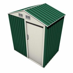 Caseta Metálica Milton Gardiun 2 m² con Puerta Deslizante, Acero Galvanizado, Color Verde – Ideal para Jardín y Almacenamiento Exterior